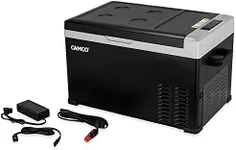 Camco 51512 CAM-300 Portable Refrigerator, AC 110V/DC 12V Compact Fridge/Freezer, 30-Liter - Keeps Food and Drinks Cold While On-The-Go - Ideal for Road Trips, RVing, Camping, Boating and Tailgating