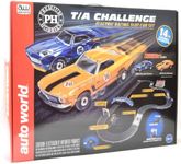 Auto World/Premium Hobbies T/A Challenge Mustang VS Camaro HO Scale Slot Car Race Set CP7973