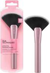 Real Techniques Extra Big Finishing Brush, Large Makeup Brush For Powder Bronzer, Highlight, & Contour, XL Fan Brush For Quick Application, Stocking Stuffer, Cruelty-Free, Synthetic Bristles, 1 Count