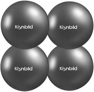kisnbld Small Exercise Ball, 9 Inch Mini Pilates Ball, Anti Burst and Slip Resistant Mini Yoga Ball for Stability, Fitness, Physical Therapy & Stretching Workout at Home Gym & Office(4 Mistyrose)
