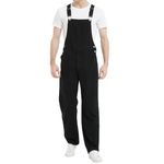 Bib Overalls for Men Denim, Relaxed Fit, Black, CA-M