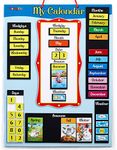 ZazzyKid Magnetic Calendar & Weather Set for Kids: Children's Daily Learning Toy