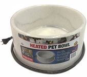 Farm Innovators Model P-60S 1-1/2-Gallon Round Heated Pet Bowl, Speckletone Gray, 60-Watt
