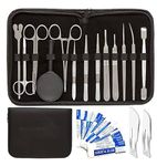 Forgesy 26 Pcs Advanced Dissection Kit - Premium Quality Stainless Steel Tools for Dissecting Frogs etc - Best for Biology/Anatomy/Botany and Veterinary Students or Teachers with Case