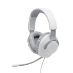 JBL Quantum 100 Wired Over-Ear Gaming Headset with Boom Mic, Multi-Platform Compatible, White