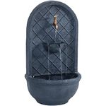 Messina Outdoor Wall Fountain Lead Finish