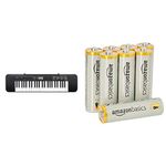 Casio CTK-240AD 49 Full-Size Keys Keyboard with AC Adapter & Amazon Basics AA Performance Alkaline Batteries [Pack of 8] - Packaging May Vary