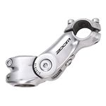 ZUKKA Bike Stem,Adjustable Bicycle Handlebar Riser Extender for Road Bike, Mountain Bike, MTB, BMX Cycling 25.4mm x 110mm,Silver