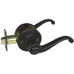 Designers Impressions Richmond Design Oil Rubbed Bronze Privacy Door Lever (Bed and Bath)