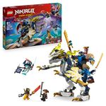 LEGO NINJAGO Rogue's Mech Dragon Rider - Ninja Toy with Posable Dragon & Mech Figures - 4 Minifigures, incl. Lloyd & Arin plus a Reveal Sword - Gift for 8+ Year Old Boys & Dragons Rising Fans - 71843