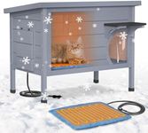 PETIMBER Heated Cat House for Outsi