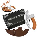 Mythrojan Pizza Axe Premium Stainless Steel Pizza Cutter with Ergonomic Handle, Heavy Duty Blade for Easy Slicing Chopping Pizza