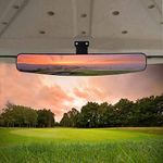 HKOO Golf cart Rear View Mirror,16.5" Extra Wide 180 Degree Panoramic Rear View Mirror for Golf Cart EZGO Club Car Yamaha