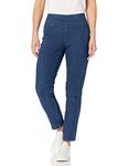 Ruby Rd. Women's Petite Pull-On Extra Stretch Denim Jean, Indigo, 10 Petite