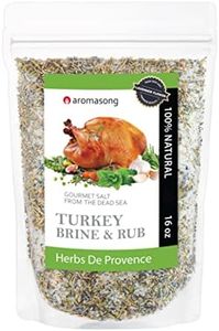 Aromasong Turkey Brine - 100% Natural -1 LB - For Wet & Dry Brining. Herbs De Provence seasoning