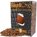 ReptiChip Coconut Substrate for Reptiles Loose Coarse Coconut Husk Chip Reptile Bedding (36 Quart)