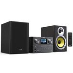 Philips Bluetooth and WiFi Stereo Systems for Home with CD Player, Spotify, Internet Radio, FM Radio, MP3 Playback, Sharp Peaks and Rich Bass 100W, Remove Control Included