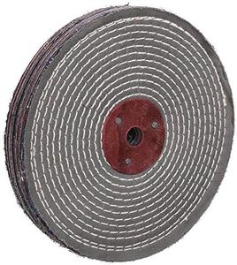 Extra Thick (1 inch) Spiral Sewn denim Buffing Polishing Wheel 8 inch For Bench grinder With 5/8" Arbor Hole 1 PACK