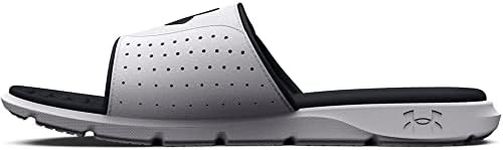 Under Armour Men's Ignite Pro Slide, (100) White/White/Black, 12, US