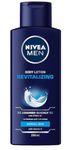 NIVEA Men Pack of 4 Body Lotion, 4 x 250 ml Bottle, Revitalising Body Lotion, Absorbs Quickly, for Normal to Dry Skin