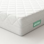 Mother Nurture Classic Eco Fibre Cot Bed Mattress - Hypoallergenic Easy Clean Quilted Cover, Reversible, Water Resistant, Baby Cot Mattress, Firm & Supportive, White, BSI Tested - Size 140x70 x10cm