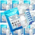 Emergency Water Purification Tablets, Aquatabs 500 pk Water Purifying Tablets, 10pk Whirl-Pak Water Storage & Purifier Bags, 20x Prefilters for Debris Filtration, Camping Must Haves (10)