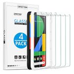 [4 Pack] OMOTON Screen Protector for Google Pixel 4 XL, Tempered Glass Screen Protector for Pixel 4 XL 2019 Released with [Alignment Frame] [Scratch Resistant] [Bubble Free]