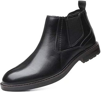 Arkbird Chukka Ankle Boots for Men Genuine Leather Oxford Casual and Formal Dress Boot, Black 10.5