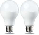 Amazon Basics LED E27 Edison Screw Bulb, 14W (Equivalent to 100W), Warm White, Dimmable - Pack of 2