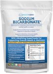 Organic Sodium Bicarbonate Alkaline Supplement For Alkalinity. Support Kidneys & Stomach Acid Neutralizer with Alkaline Superfoods. Sodium Bicarbonate Powder Kidney Immune Support Antacid Sports 2 LB.