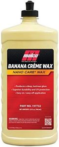 Malco Nano Care Banana Creme Wax, Long Lasting UV Protection for Automotive, Marine and Industrial Finishes, 32 oz. (197732)