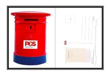 Aranyak Hobby® Malaysia Rare Unusual Shape Post Card Theme Post Box