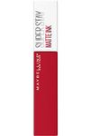 Maybelline Superstay Matte Ink Red Orange Liquid Lipstick, 325 Shot Caller, 1 Count (Pack of 1)