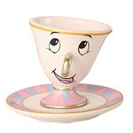 Disney Beauty and the Beast Chip 3D Ceramic Trinket Tray Jewelry Dish Ring Holder, Officially Licensed
