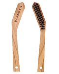 Peaty's Drivetrain Cleaning Brush, Stiff Durable Bristles, Road, Gravel, Mountain Bike, MTB, Beech Wood Handle, Chain, Cassette, Jockey Wheels and Components, Brown, One Size