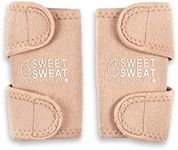 Sports Research Sweet Sweat Arm Trimmers for Men & Women | Increases Heat & Sweat Production to The Bicep Area | Includes Mesh Carrying Bag (Stone, Medium)