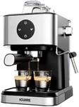 ICUIRE Espresso Machine 20 Bar With Milk Frother Steamer, Latte、Mocha、Americano、Cappuccino Coffee Maker For 50oz Water Tank, Espresso Maker Suit For Espresso Martini, Small Size For Homemade, Sliver