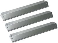 Direct Store Parts DP106 (3-Pack) 18 15/16 x 3 7/8 Inch Stainless Steel Heat Plates Replacement for CharGriller 3001,3008,3030,4000,5050,5252, for King Griller 3008,5252 Gas Grill