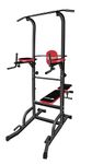 HAKENO Power Tower, Workout Dip Station with Weight Bench Pull Up Bar/Stand for Home Gym Strength Training Multi-Function Home Gym Fitness Equipment 440lb