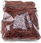 PlasticMill Rubber Bands - #33 Size - Brown Rubberbands - 1LB/500 Count.