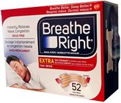 Breathe Right Extra Nasal Strip,(Tan), 52 Strips (Value Pack)