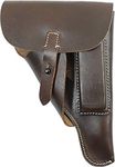 Epic Militaria Reproduction WW2 P38 Walther Soft Shell Brown Leather Holster