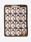 Parks And Recreation Ron Emotions Throw Blanket