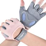 UTEBIT Gym Gloves for Women, Weight Lifting Workout Gloves with Wrist Support Rubber Padded Full Palm Protection, Breathable Training Gloves for Exercise, Fitness, Hanging,Pull-Ups, Dumbbell,Cycling