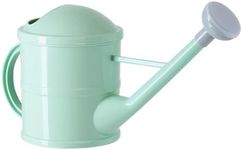 Farmlyn Creek Small Mint Green Plastic Watering Can with Long Spout Sprinkler Head for Garden, Indoor and Outdoor Plants, Flowers (0.4 Gallon)