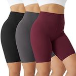 VALANDY Womens Gym Shorts Comfortable Short Pants Ultra Soft Slip Shorts Long Briefs for Under Dresses Leggings Yoga Short