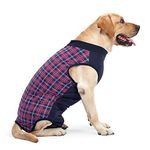 HEYWEAN Dog Recovery Suit Spay Suit for Female Dog Bodysuit After Surgery Dog Onesie for Surgery Male Dog Surgical Vest Substitute Recovery Collars