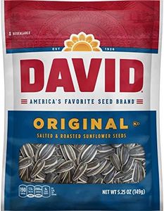 DAVID Roasted and Salted Original Sunflower Seeds, 5.25 oz, 12 Pack