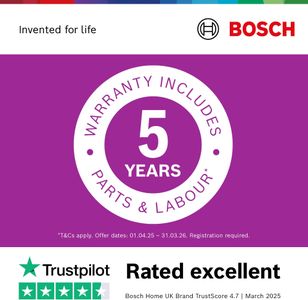 Bosch Series 6 Washer Dryer 10.5kg – Front Load, White