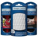 Yankee Candle ScentPlug Diffuser and Refills Starter Kit | Plug In Air Freshener Base and Scented Oils | UK 3 Pin Plug | 4 Refills